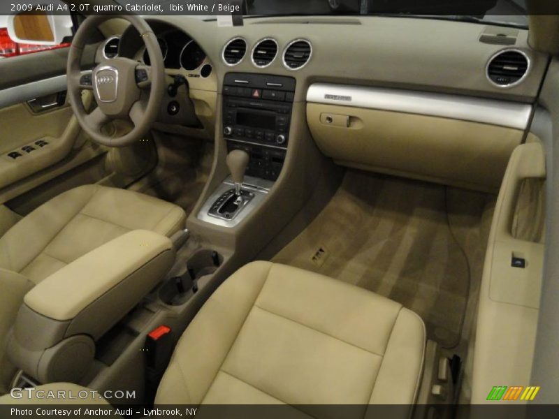  2009 A4 2.0T quattro Cabriolet Beige Interior