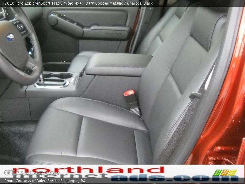 Dark Copper Metallic / Charcoal Black 2010 Ford Explorer Sport Trac Limited 4x4