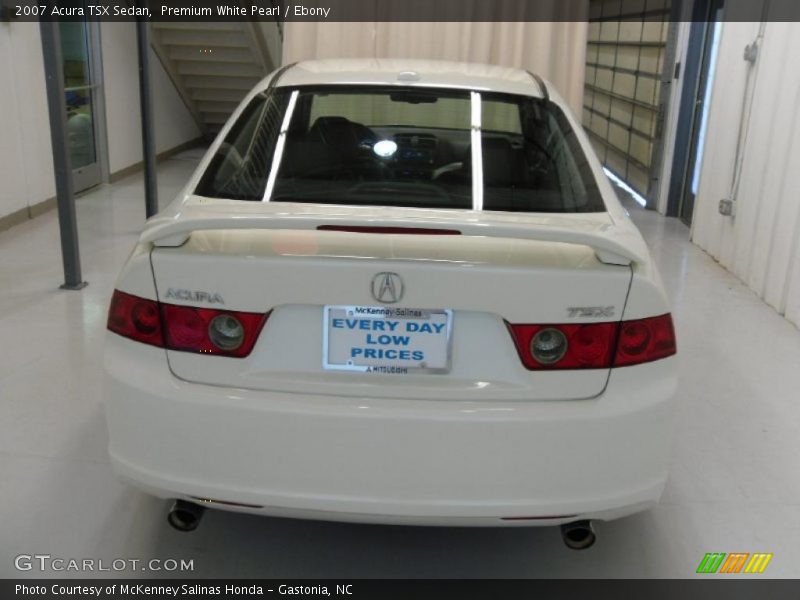 Premium White Pearl / Ebony 2007 Acura TSX Sedan