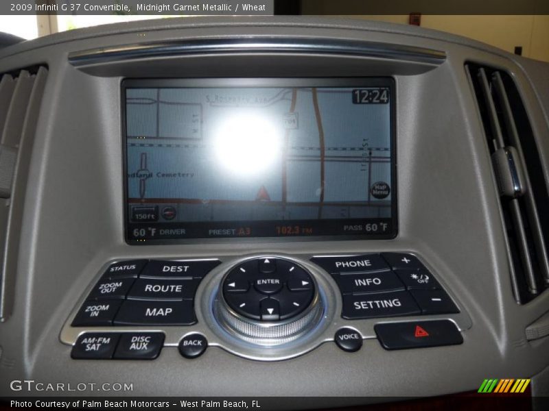 Midnight Garnet Metallic / Wheat 2009 Infiniti G 37 Convertible