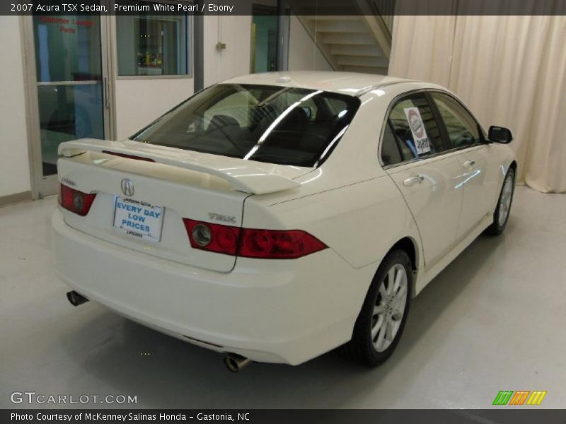 Premium White Pearl / Ebony 2007 Acura TSX Sedan