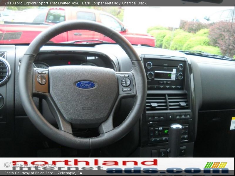 Dark Copper Metallic / Charcoal Black 2010 Ford Explorer Sport Trac Limited 4x4