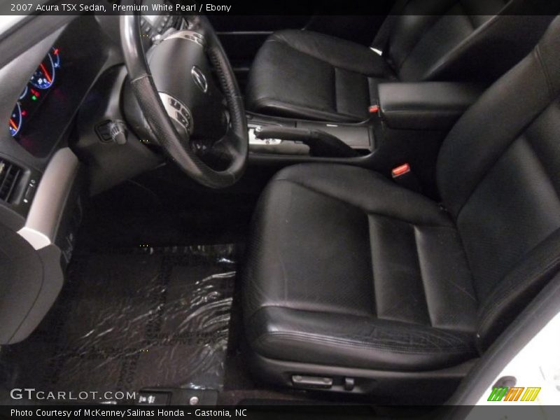Premium White Pearl / Ebony 2007 Acura TSX Sedan