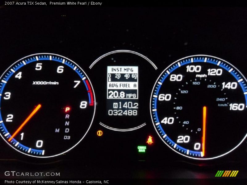 Premium White Pearl / Ebony 2007 Acura TSX Sedan