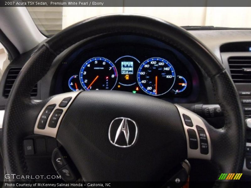 Premium White Pearl / Ebony 2007 Acura TSX Sedan