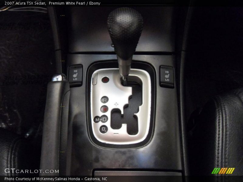 Premium White Pearl / Ebony 2007 Acura TSX Sedan