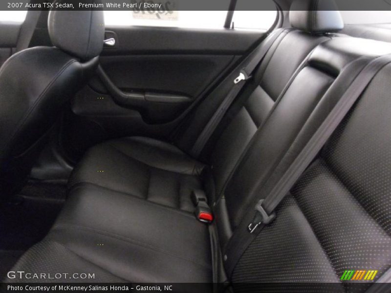 Premium White Pearl / Ebony 2007 Acura TSX Sedan