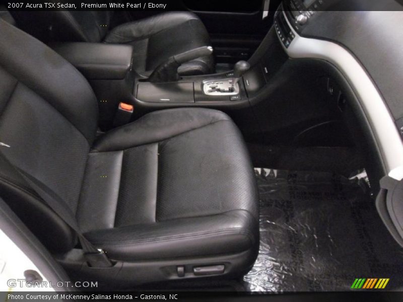 Premium White Pearl / Ebony 2007 Acura TSX Sedan