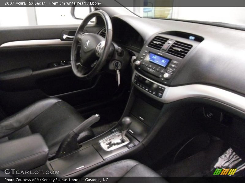 Premium White Pearl / Ebony 2007 Acura TSX Sedan