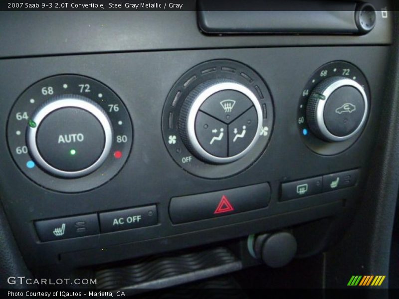 Steel Gray Metallic / Gray 2007 Saab 9-3 2.0T Convertible
