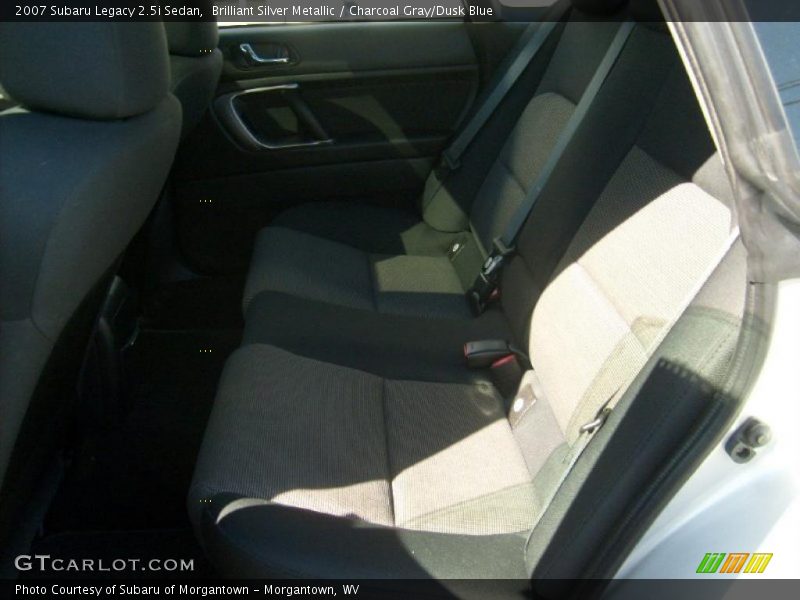 Brilliant Silver Metallic / Charcoal Gray/Dusk Blue 2007 Subaru Legacy 2.5i Sedan