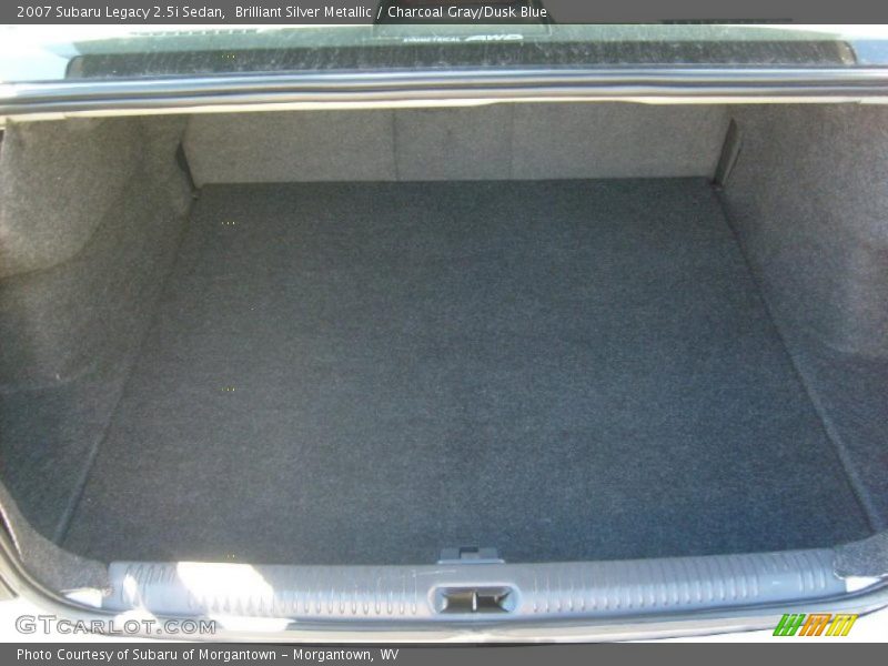 Brilliant Silver Metallic / Charcoal Gray/Dusk Blue 2007 Subaru Legacy 2.5i Sedan