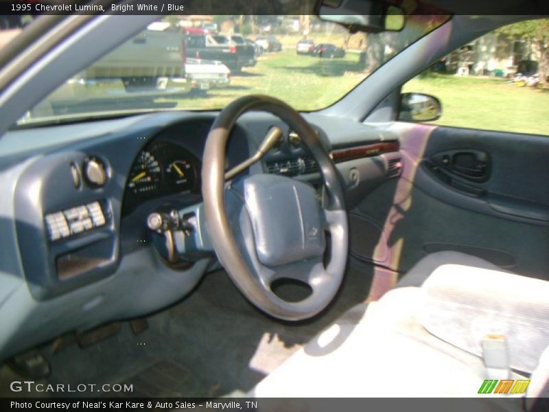 Bright White / Blue 1995 Chevrolet Lumina