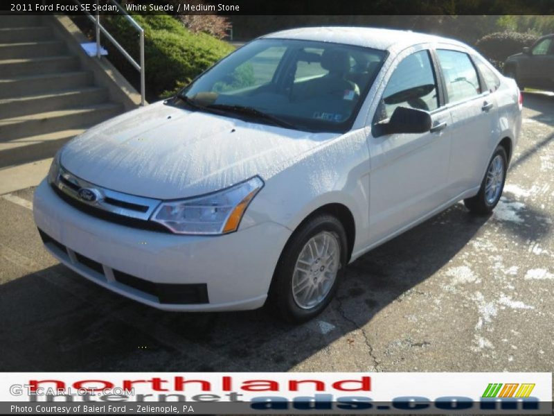 White Suede / Medium Stone 2011 Ford Focus SE Sedan