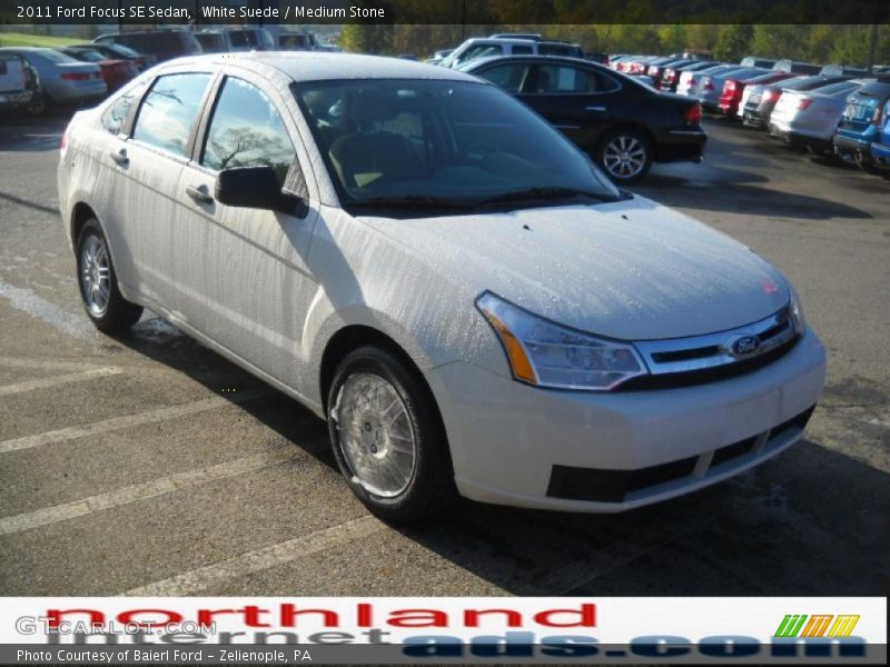 White Suede / Medium Stone 2011 Ford Focus SE Sedan