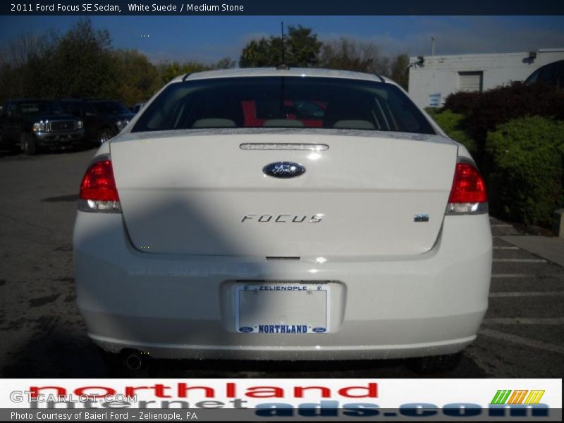 White Suede / Medium Stone 2011 Ford Focus SE Sedan