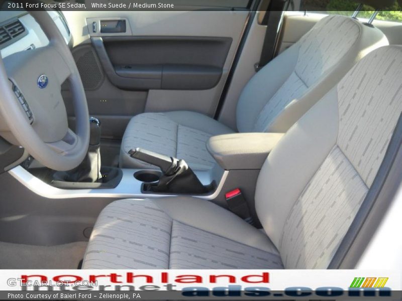 White Suede / Medium Stone 2011 Ford Focus SE Sedan