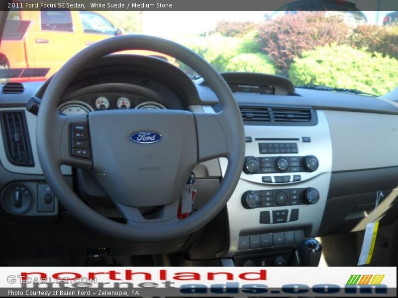 White Suede / Medium Stone 2011 Ford Focus SE Sedan