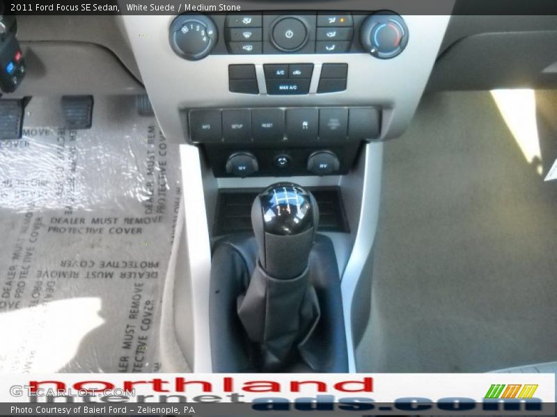 White Suede / Medium Stone 2011 Ford Focus SE Sedan