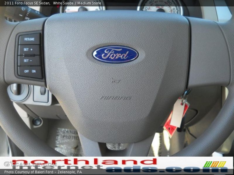 White Suede / Medium Stone 2011 Ford Focus SE Sedan