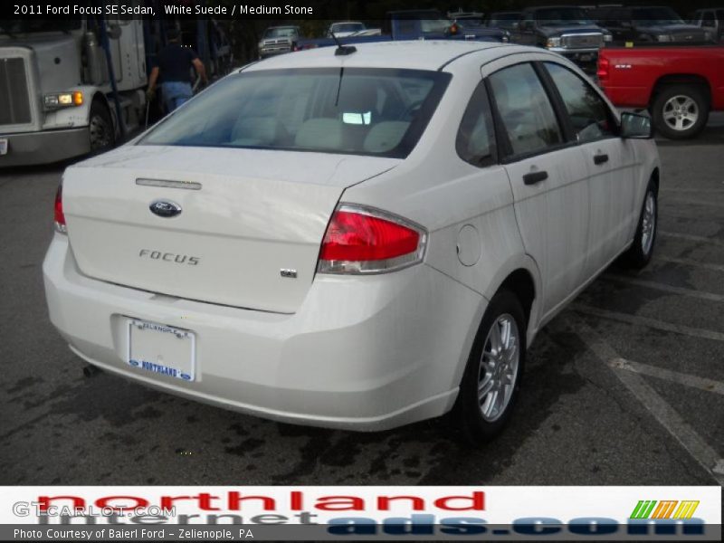 White Suede / Medium Stone 2011 Ford Focus SE Sedan