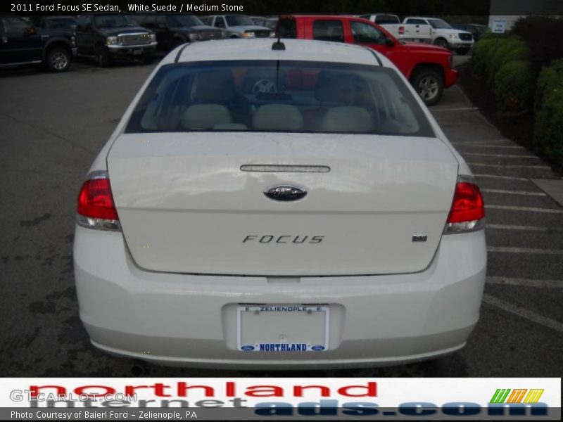 White Suede / Medium Stone 2011 Ford Focus SE Sedan