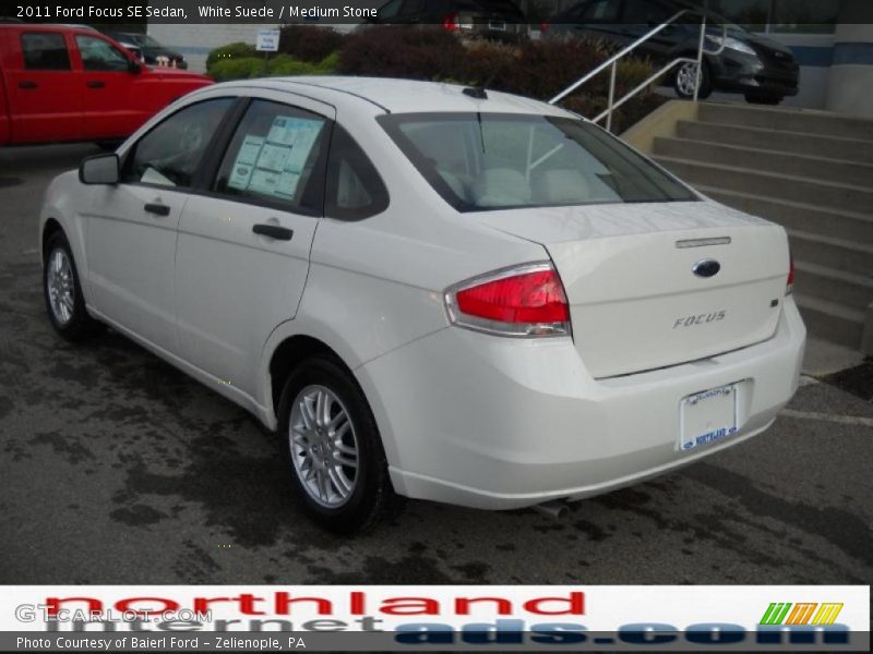 White Suede / Medium Stone 2011 Ford Focus SE Sedan