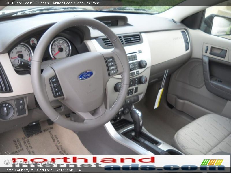 White Suede / Medium Stone 2011 Ford Focus SE Sedan