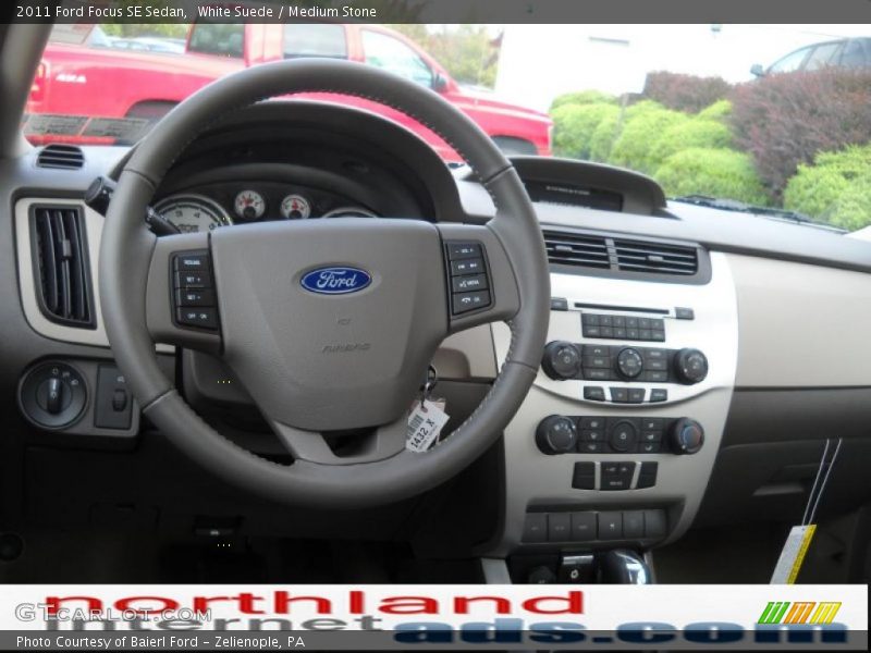 White Suede / Medium Stone 2011 Ford Focus SE Sedan