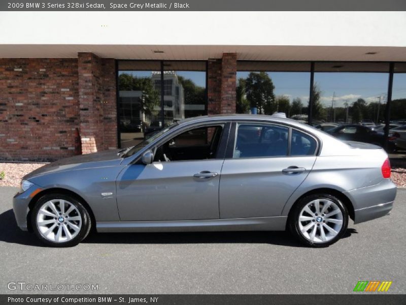 Space Grey Metallic / Black 2009 BMW 3 Series 328xi Sedan