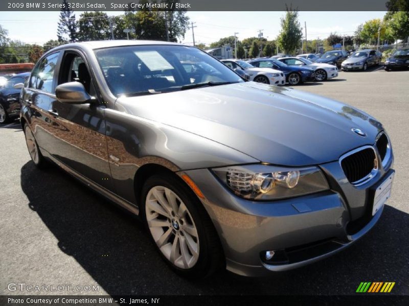 Space Grey Metallic / Black 2009 BMW 3 Series 328xi Sedan