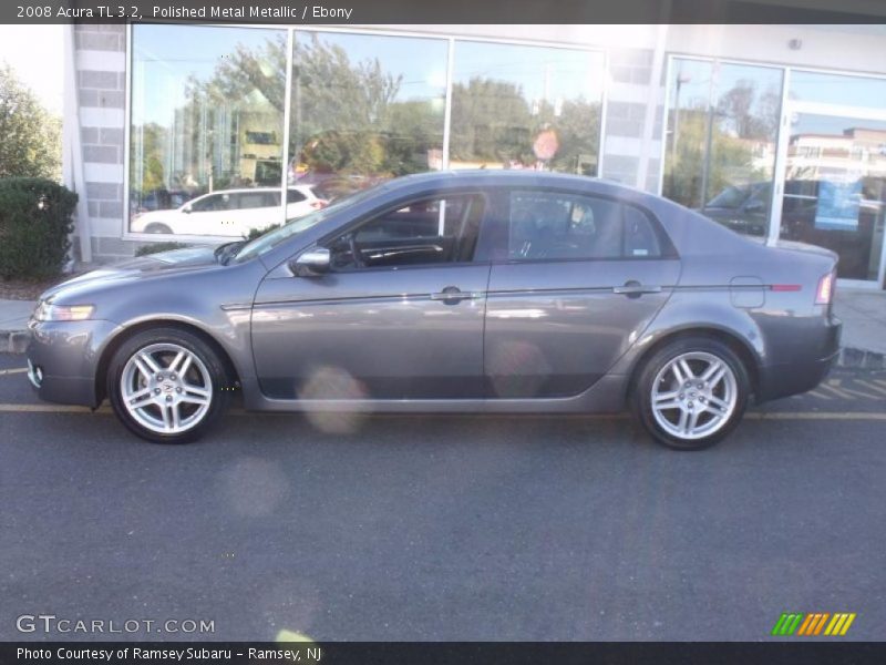 Polished Metal Metallic / Ebony 2008 Acura TL 3.2