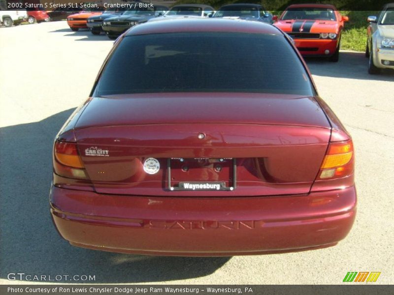 Cranberry / Black 2002 Saturn S Series SL1 Sedan