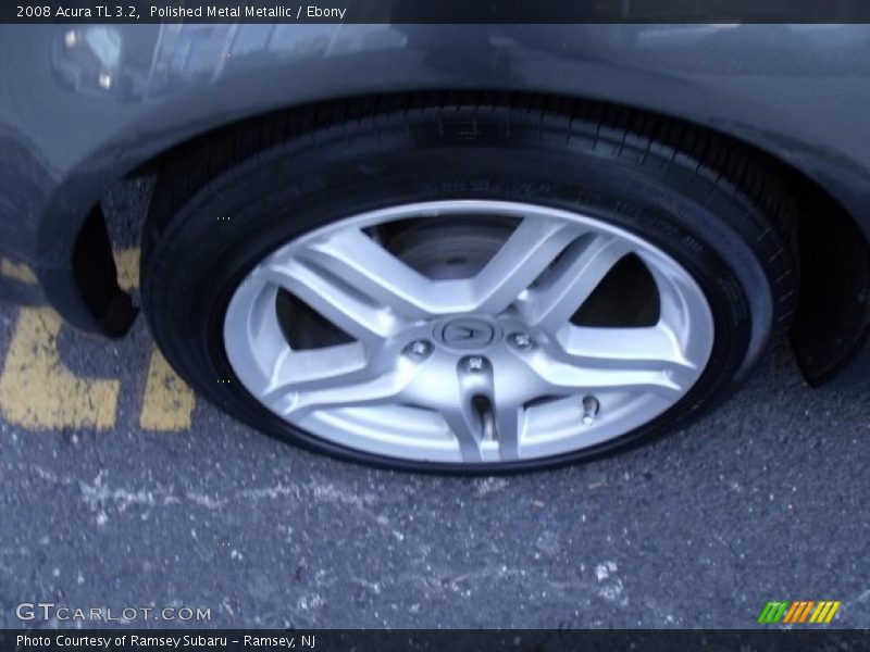 Polished Metal Metallic / Ebony 2008 Acura TL 3.2