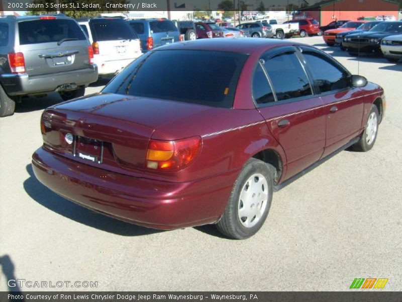 Cranberry / Black 2002 Saturn S Series SL1 Sedan