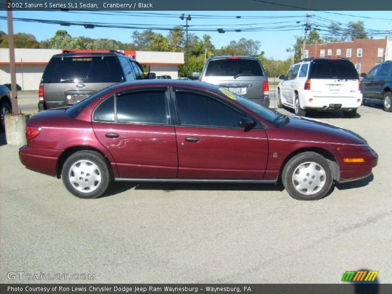 Cranberry / Black 2002 Saturn S Series SL1 Sedan