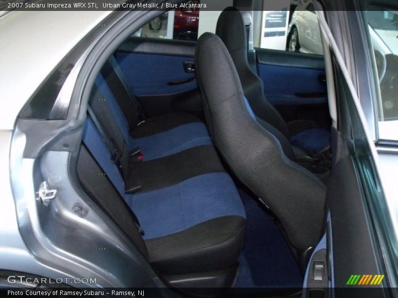 Urban Gray Metallic / Blue Alcantara 2007 Subaru Impreza WRX STi