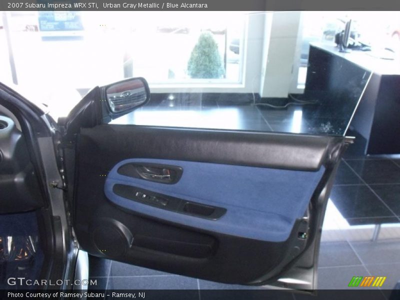 Urban Gray Metallic / Blue Alcantara 2007 Subaru Impreza WRX STi