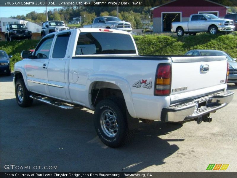 Summit White / Dark Pewter 2006 GMC Sierra 2500HD SLT Extended Cab 4x4