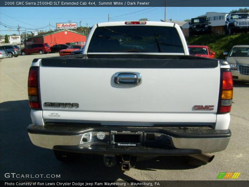 Summit White / Dark Pewter 2006 GMC Sierra 2500HD SLT Extended Cab 4x4