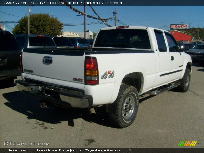 Summit White / Dark Pewter 2006 GMC Sierra 2500HD SLT Extended Cab 4x4