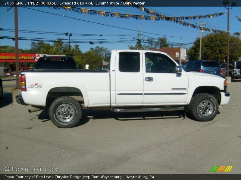 Summit White / Dark Pewter 2006 GMC Sierra 2500HD SLT Extended Cab 4x4