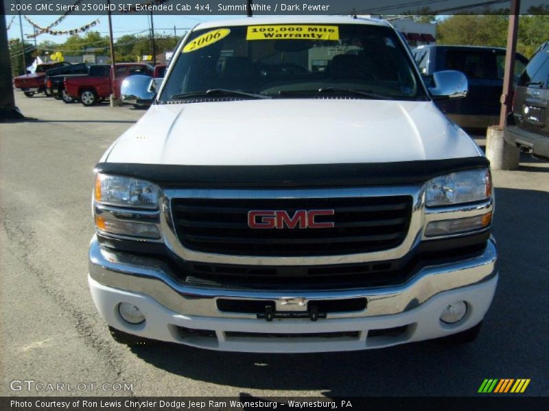 Summit White / Dark Pewter 2006 GMC Sierra 2500HD SLT Extended Cab 4x4