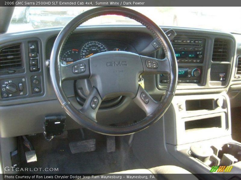 Summit White / Dark Pewter 2006 GMC Sierra 2500HD SLT Extended Cab 4x4