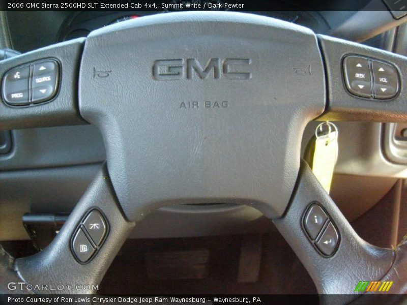 Summit White / Dark Pewter 2006 GMC Sierra 2500HD SLT Extended Cab 4x4