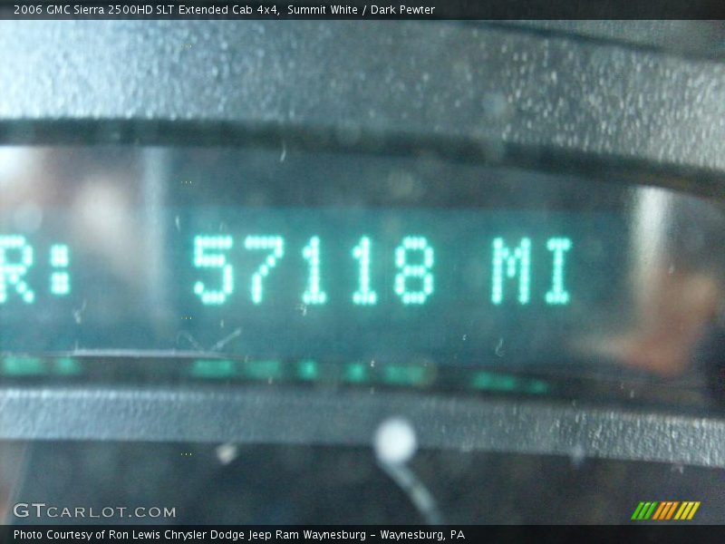 Summit White / Dark Pewter 2006 GMC Sierra 2500HD SLT Extended Cab 4x4