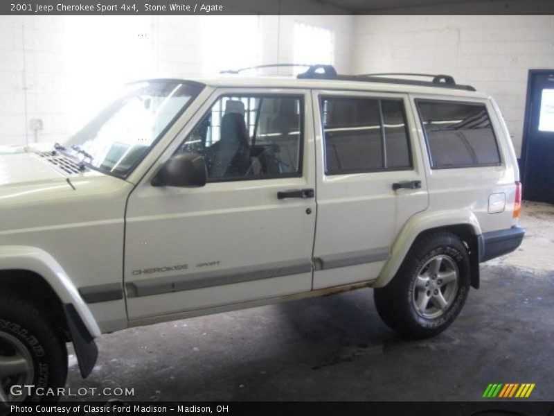 Stone White / Agate 2001 Jeep Cherokee Sport 4x4