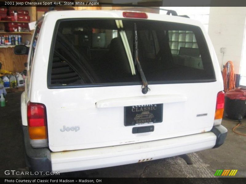 Stone White / Agate 2001 Jeep Cherokee Sport 4x4