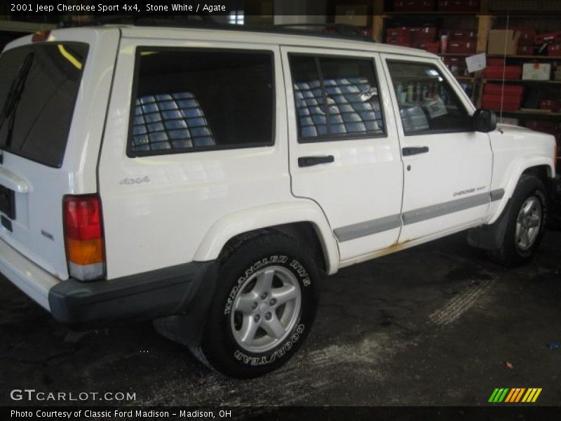 Stone White / Agate 2001 Jeep Cherokee Sport 4x4