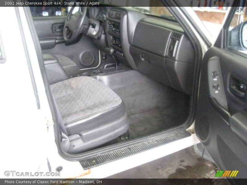 Stone White / Agate 2001 Jeep Cherokee Sport 4x4